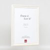 Effect Wooden Baroque Frame Profile 37 white 7x10 cm Normal Glass