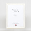 Effect Wooden Baroque Frame Profile 37 white 13x18 cm Normal Glass