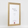 Effect Wooden Baroque Frame Profile 37 antique silver 24x30 cm normal glass