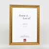 Effect Wooden Baroque Frame Profile 37 antique gold 30x45 cm normal glass