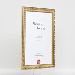 Effect Wooden Baroque Frame Profile 37 antique silver 40x50 cm normal glass