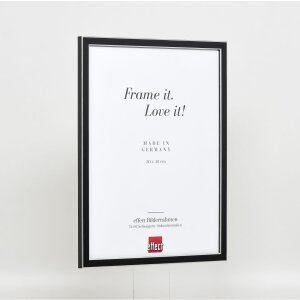 Effect Solid Wood Picture Frame Profile 39 black 10x15 cm Normal Glass