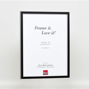 Effect Solid Wood Picture Frame Profile 39 black 15x20 cm Normal Glass