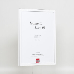 Effect Solid Wood Picture Frame Profile 39 white 40x40 cm Normal Glass