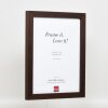 Effect Wooden Picture Frame Profile 52 dark brown 7x10 cm normal glass