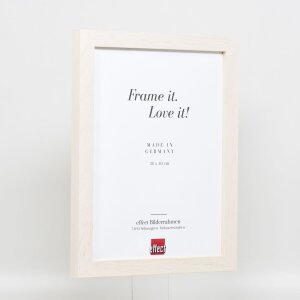 Effect Wooden Picture Frame Profile 52 white 10x10 cm Normal Glass