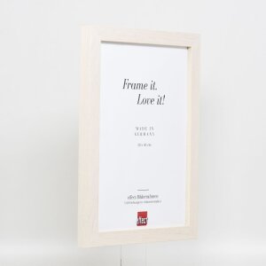 Effect Wooden Picture Frame Profile 52 white 10x10 cm Normal Glass