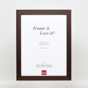 Effect Wooden Picture Frame Profile 52 dark brown 10x15 cm normal glass