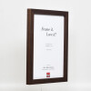 Effect Wooden Picture Frame Profile 52 dark brown 10x15 cm normal glass