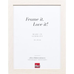 Effect Wooden Picture Frame Profile 52 white 18x24 cm...