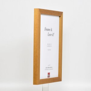 Effect Wooden Picture Frame Profile 52 Oak Coloured 18x24 cm Normal Glass