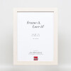 Effect Wooden Picture Frame Profile 52 white 18x27 cm Normal Glass