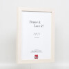 Effect Wooden Picture Frame Profile 52 white 18x27 cm Normal Glass