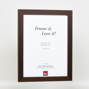 Effect Wooden Picture Frame Profile 52 dark brown 18x32 cm normal glass