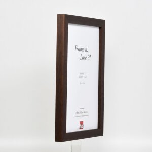 Effect Wooden Picture Frame Profile 52 dark brown 18x32 cm normal glass