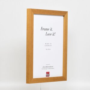 Effect Wooden Picture Frame Profile 52 Oak Coloured 18x32 cm Normal Glass