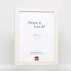 Effect Wooden Picture Frame Profile 52 white 20x20 cm Normal Glass