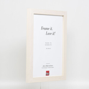 Effect Wooden Picture Frame Profile 52 white 20x25 cm Normal Glass