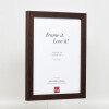 Effect Wooden Picture Frame Profile 52 dark brown 25x30 cm normal glass