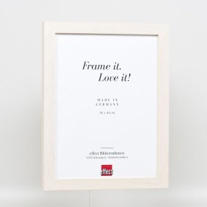 Effect Wooden Picture Frame Profile 52 white 25x80 cm Normal Glass