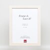 Effect Wooden Picture Frame Profile 52 white 30x30 cm Normal Glass