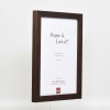 Effect Wooden Picture Frame Profile 52 dark brown 50x60 cm normal glass