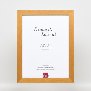 Effect Wooden Picture Frame Profile 52 Oak Coloured 70x100 cm Normal Glass