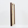 Effect wooden picture frame profile 52 dark brown 70x70 cm normal glass