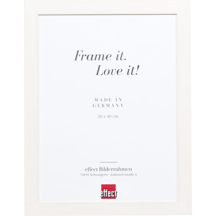 Effect Wooden Picture Frame Profile 55 white 7x10 cm Normal Glass