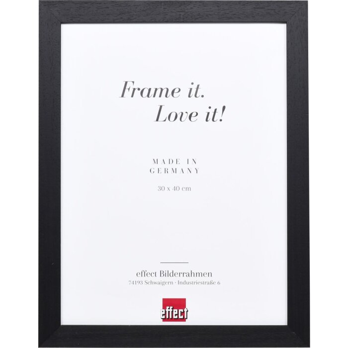 Effect Wooden Picture Frame Profile 55 black 18x32 cm Normal Glass