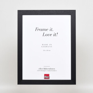 Effect Wooden Picture Frame Profile 55 black 18x32 cm Normal Glass