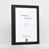 Effect Wooden Picture Frame Profile 55 black 18x32 cm Normal Glass