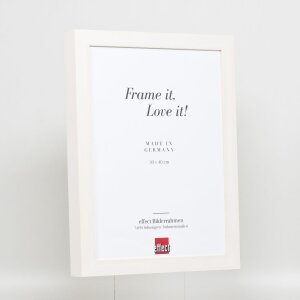 Effect Wooden Picture Frame Profile 55 white 20x20 cm Normal Glass