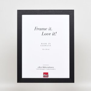 Effect Wooden Picture Frame Profile 55 black 20x25 cm Normal Glass