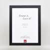 Effect Wooden Picture Frame Profile 55 black 20x25 cm Normal Glass