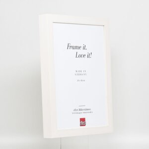 Effect Wooden Picture Frame Profile 55 white 20x30 cm Normal Glass