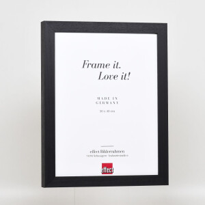 Effect Wooden Picture Frame Profile 55 black 25x50 cm Normal Glass