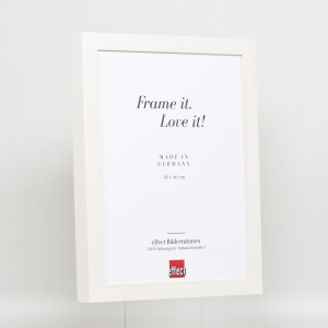 Effect Wooden Picture Frame Profile 55 white 25x50 cm Normal Glass