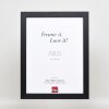 Effect Wooden Picture Frame Profile 55 black 40x60 cm Normal Glass