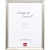 Effect wooden picture frame profile 85 silver 7x10 cm normal glass