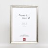 Effect wooden picture frame profile 85 silver 7x10 cm normal glass