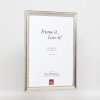 Effect wooden picture frame profile 85 silver 7x10 cm normal glass