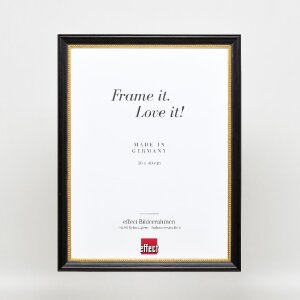 Effect wooden picture frame profile 85 black 9x13 cm normal glass