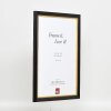 Effect wooden picture frame profile 85 black 13x13 cm normal glass