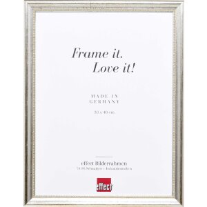 Effect wooden picture frame profile 85 silver 18x27 cm...