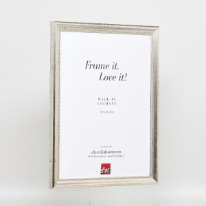 Effect wooden picture frame profile 85 silver 18x27 cm normal glass