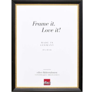 Effect Wooden Picture Frame Profile 85 Black 18x27 cm...