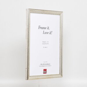 Effect wooden picture frame profile 85 silver 18x32 cm normal glass