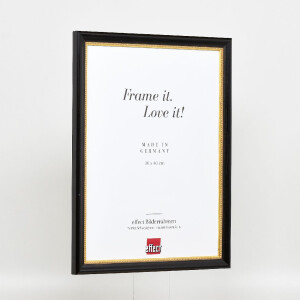 Effect Wooden Picture Frame Profile 85 Black 21x29.7 cm Normal Glass