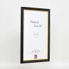 Effect Wooden Picture Frame Profile 85 Black 21x29.7 cm Normal Glass